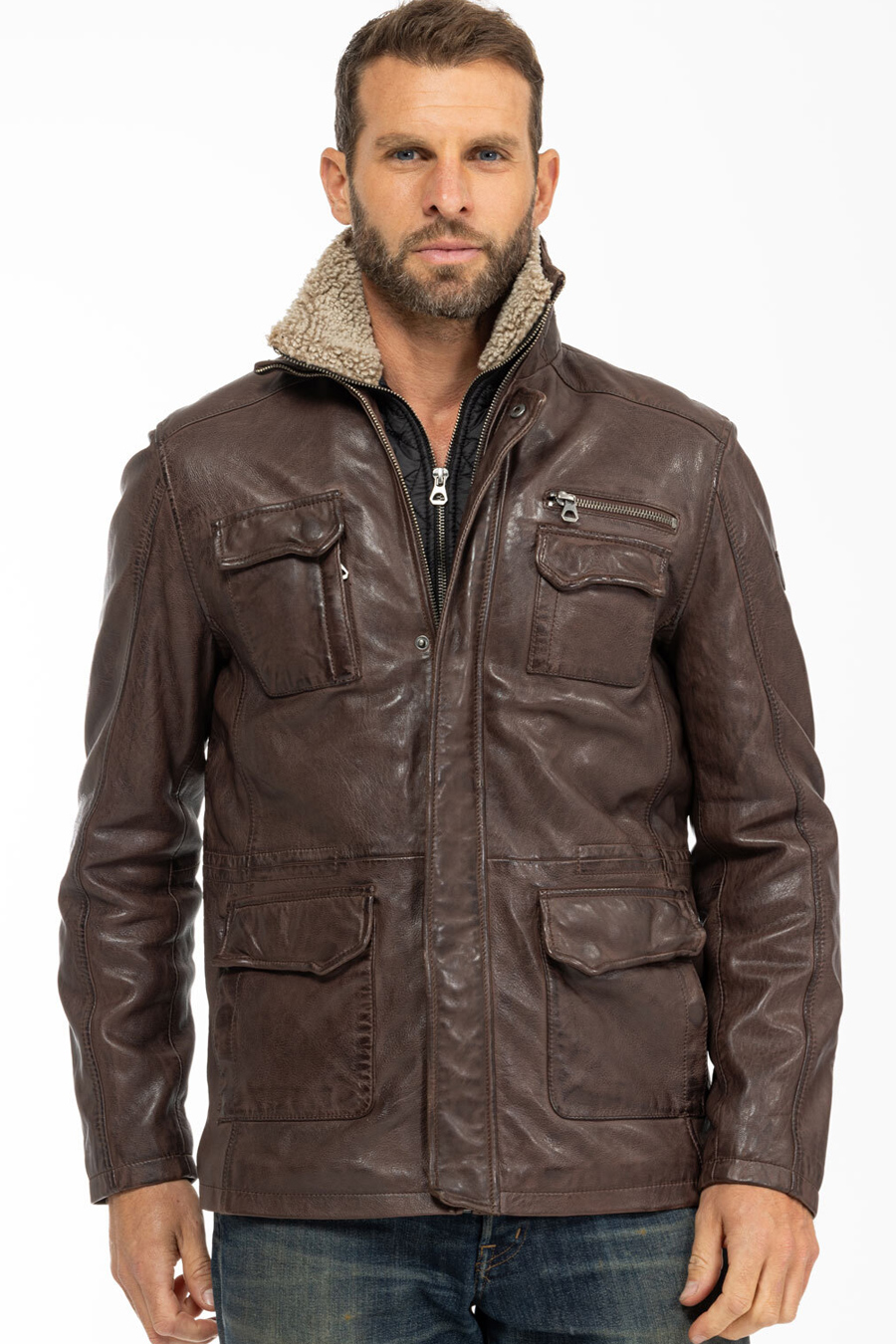 Lederjacke GIPSY 1201-0616-chestnut