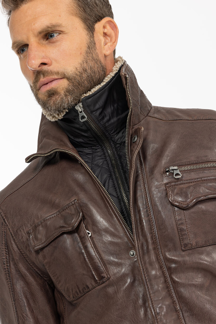 Lederjacke GIPSY 1201-0616-chestnut