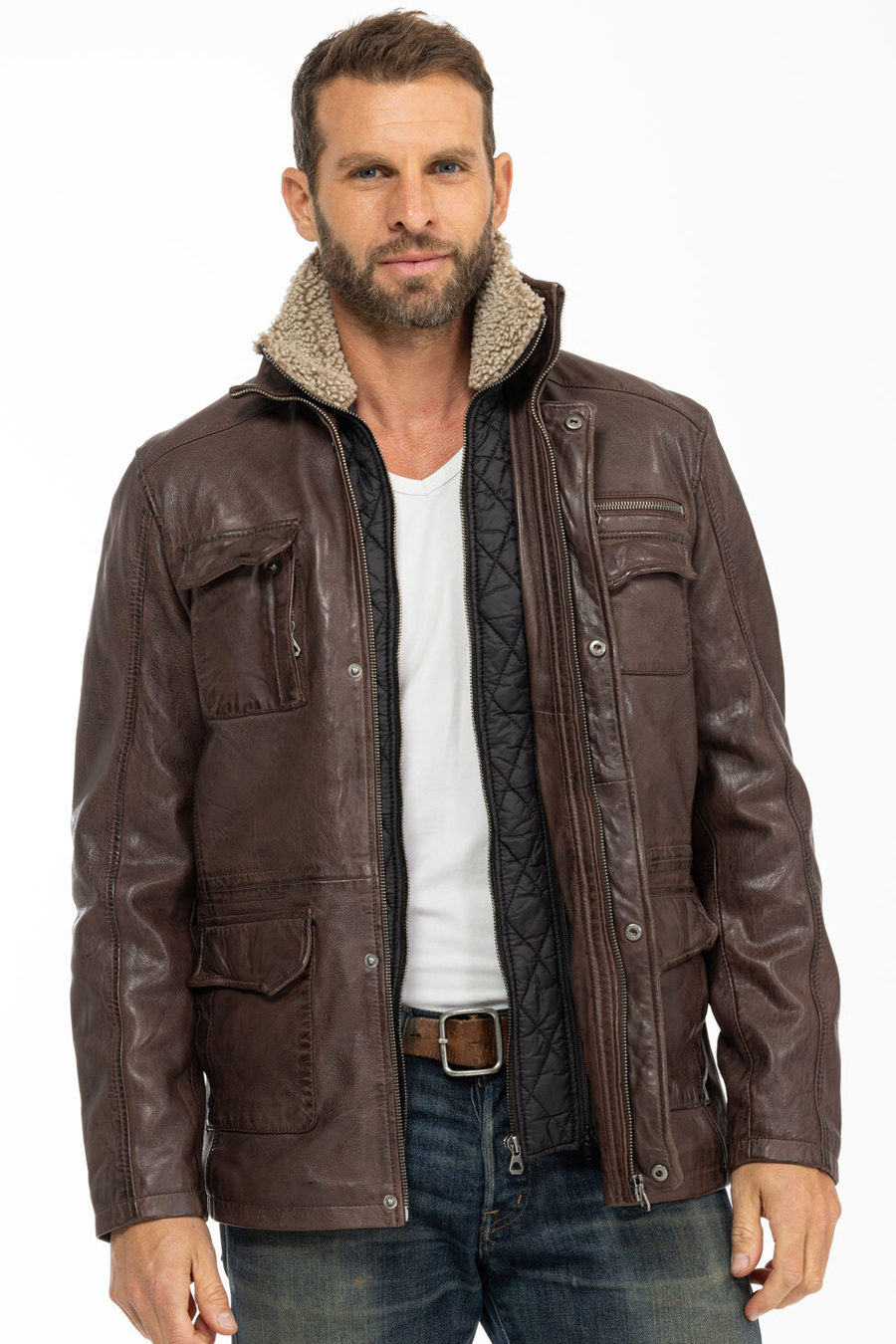 Lederjacke GIPSY 1201-0616-chestnut