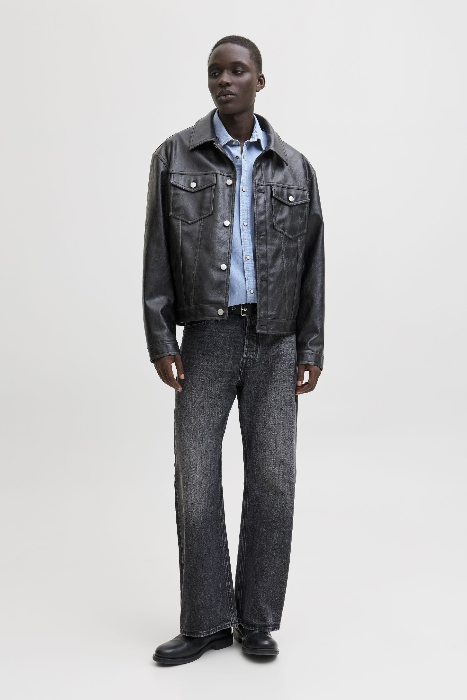 Jeanshemd JACK & JONES 12138115-Light-Blue