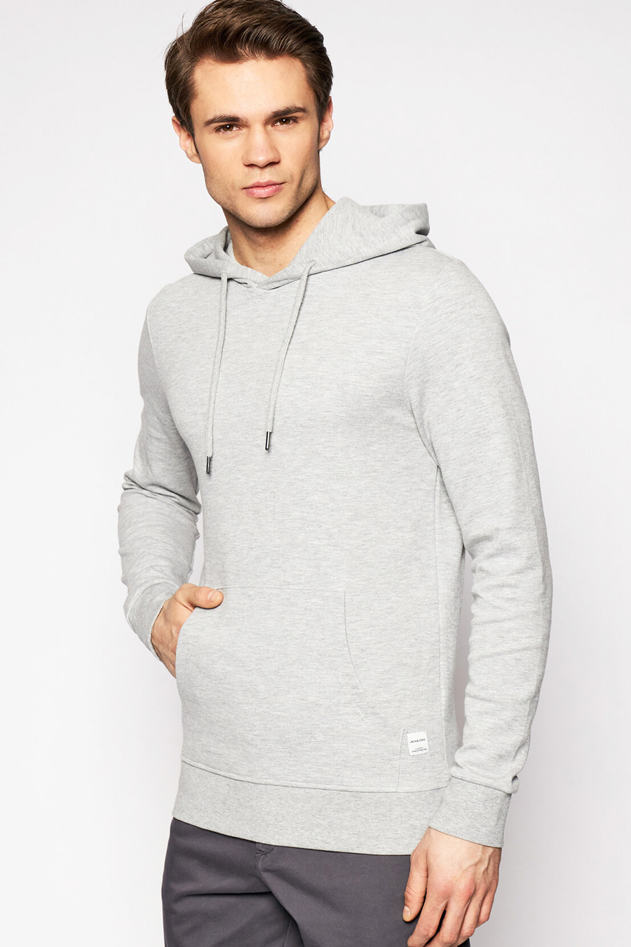 Sweatshirt JACK & JONES 12182537-L-GREY-MELANGE