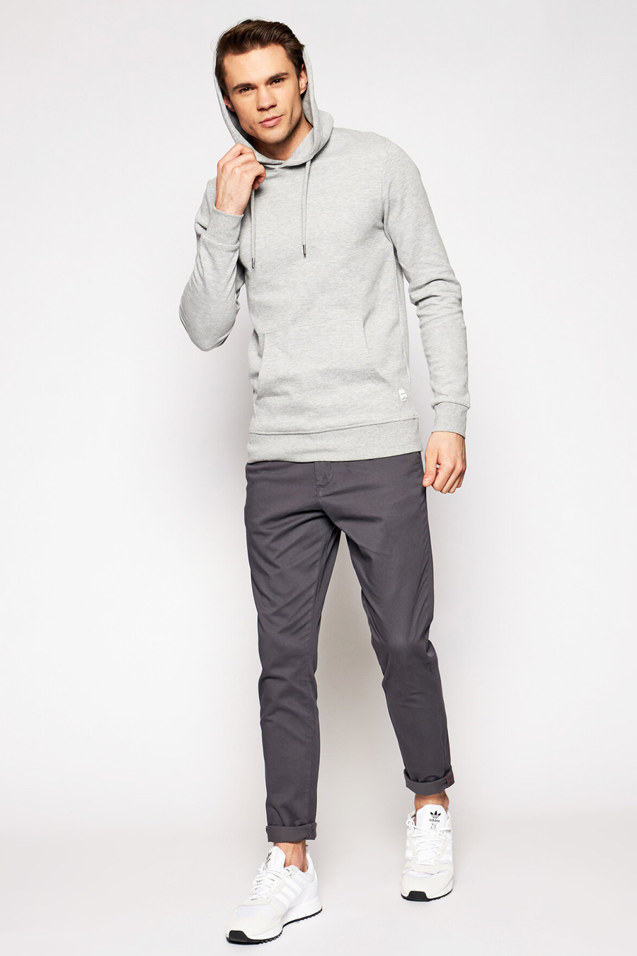 Sweatshirt JACK & JONES 12182537-L-GREY-MELANGE