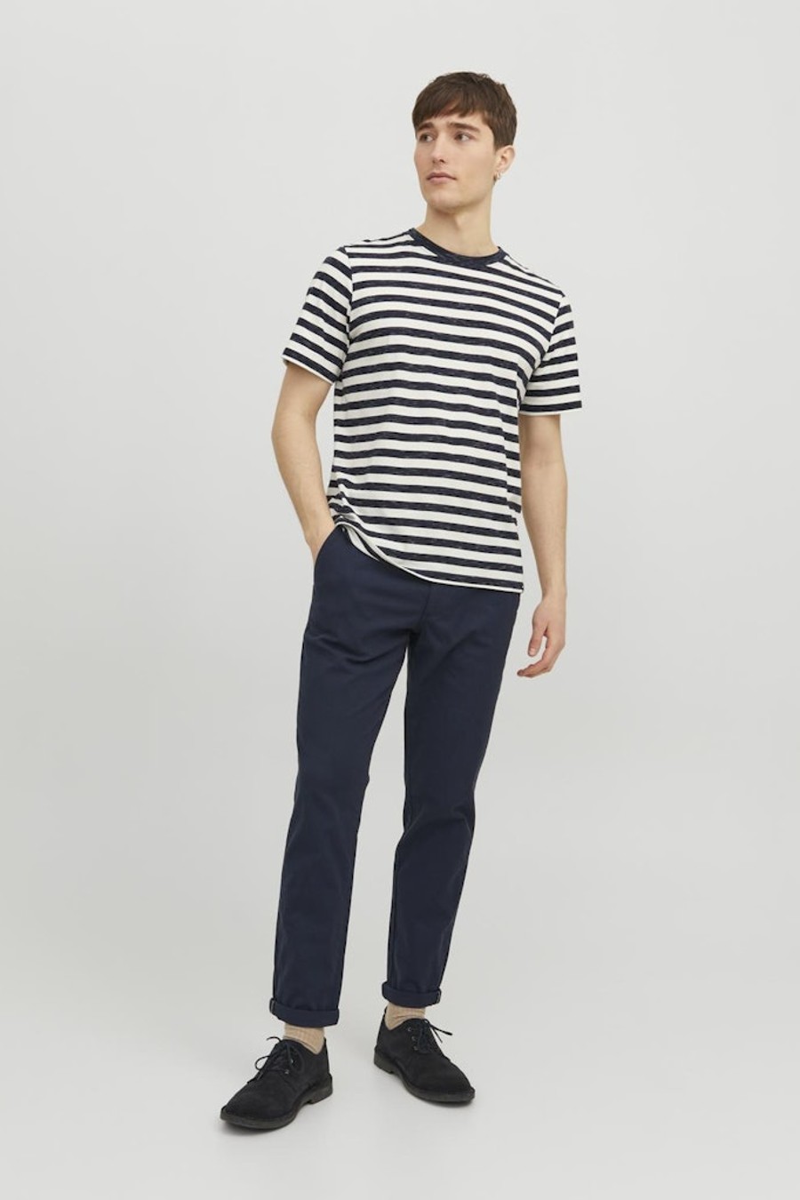 Klassische Hose JACK & JONES 12206198-Navy-Blazer