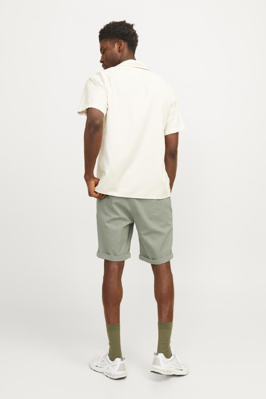 Stoff Shorts JACK & JONES 12206889-Agave-Green