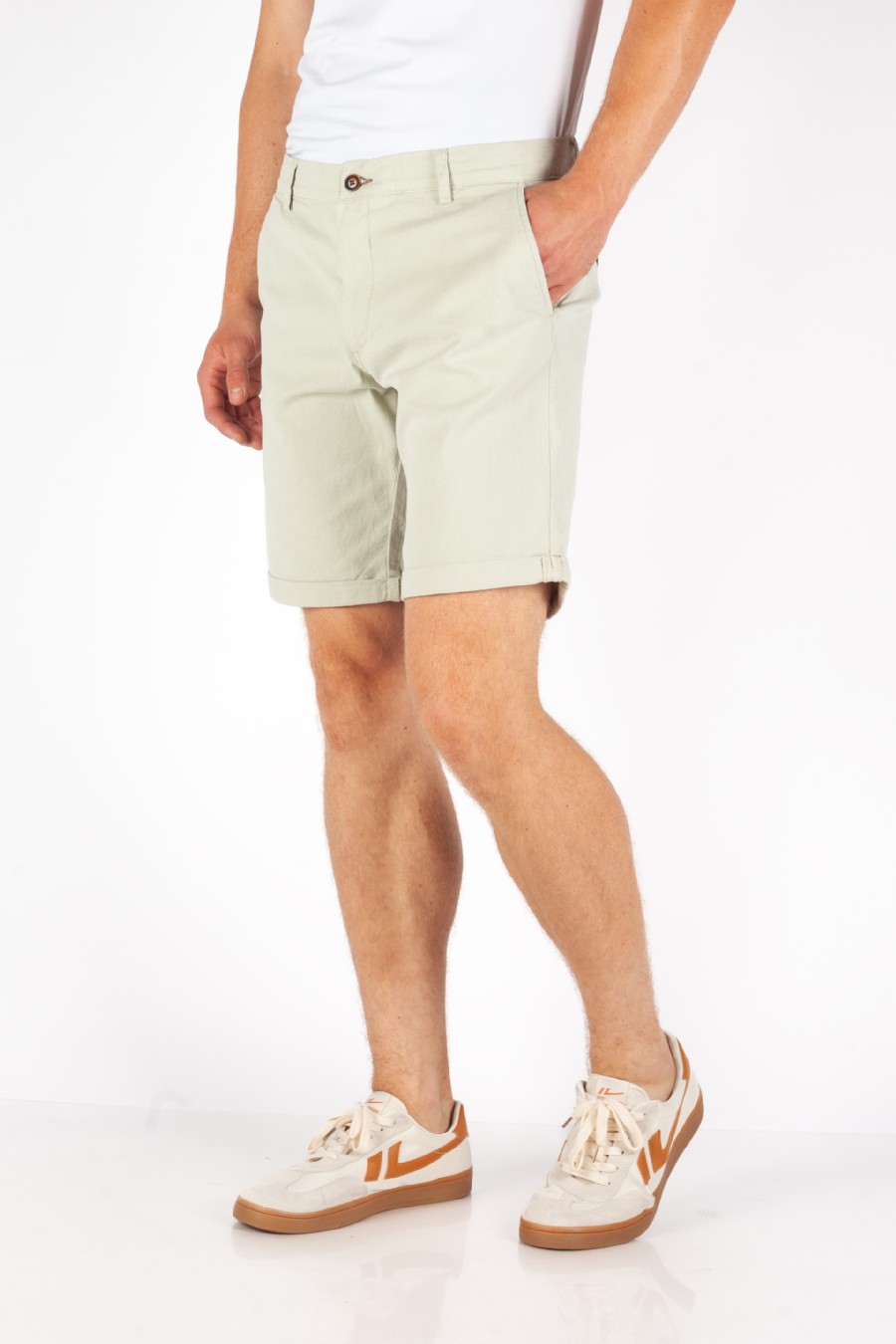 Stoff Shorts JACK & JONES 12206889-Desert-Sage