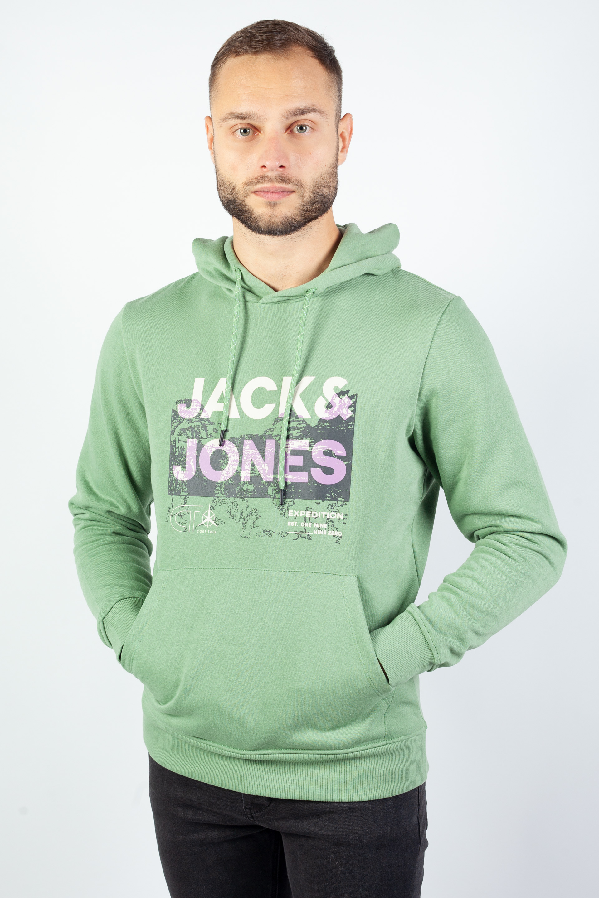 Sweatshirt JACK & JONES 12210076-Loden-Frost