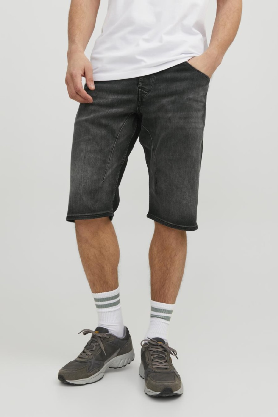 Denim Shorts JACK & JONES 12223991-Black-Denim