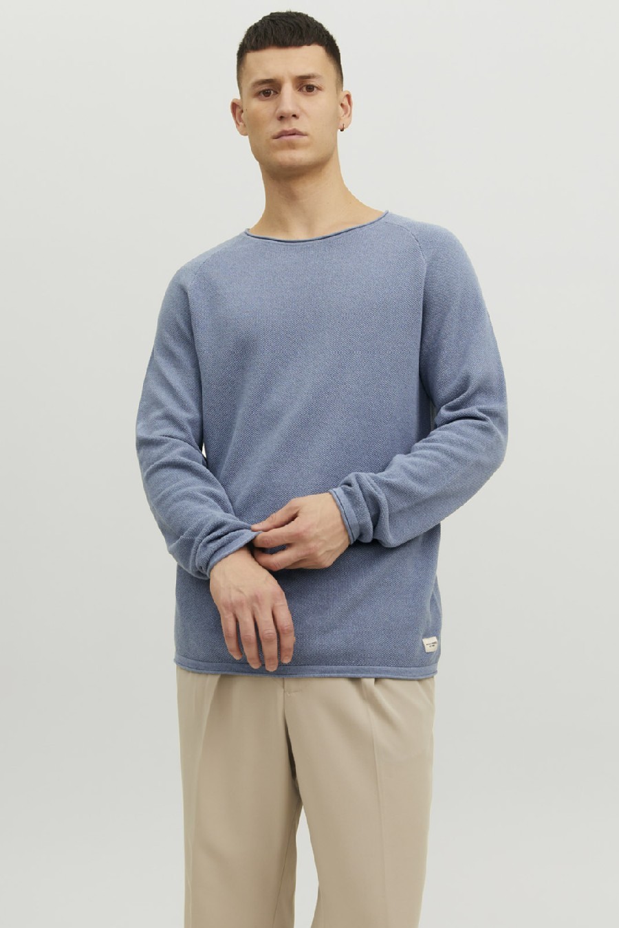 Strickpullover JACK & JONES 12243968-Flint-Stone