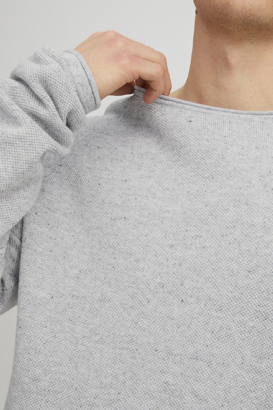 Strickpullover JACK & JONES 12243968-Light-Grey