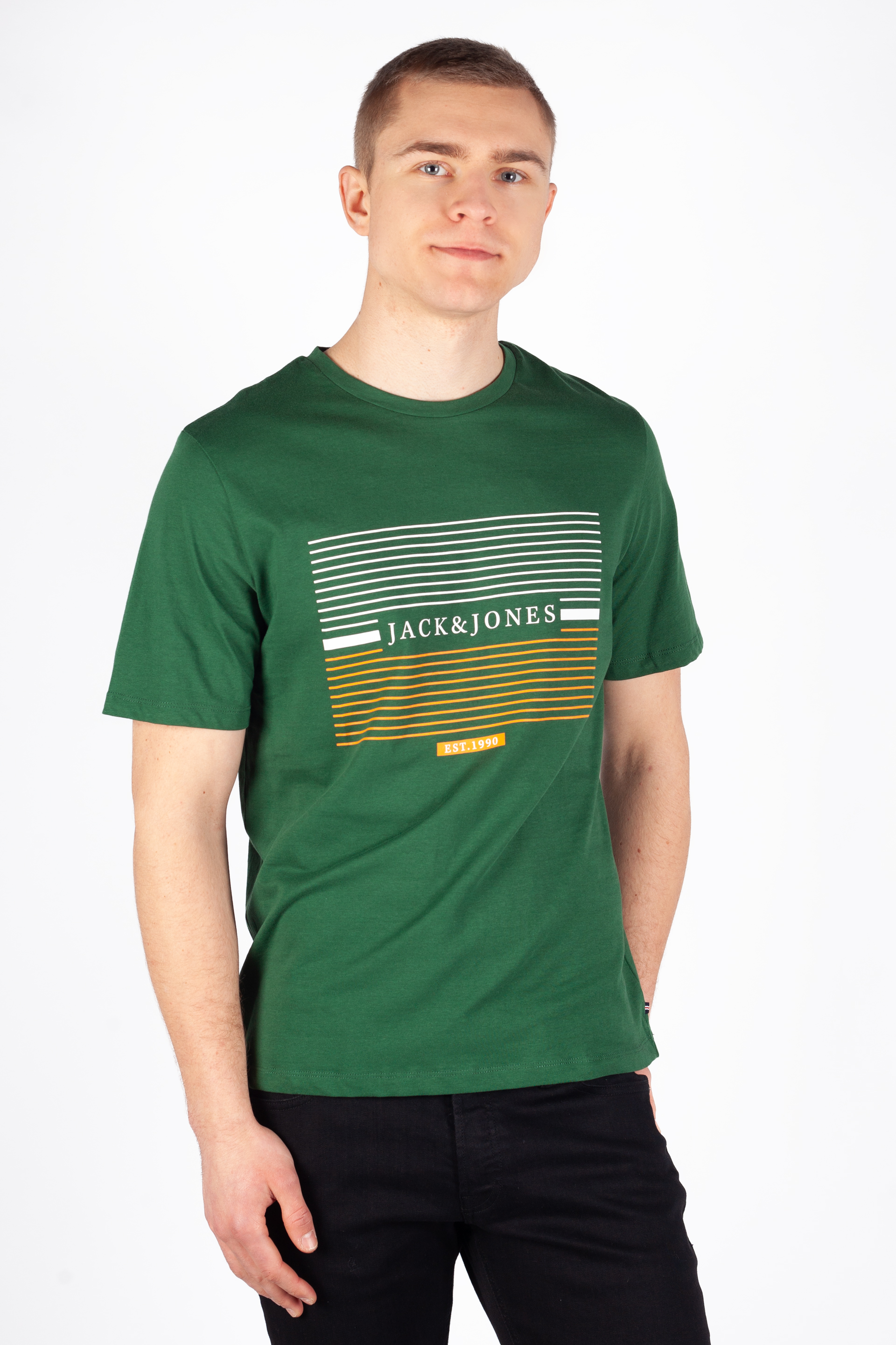 T-Shirts JACK & JONES 12247810-Dark-Green