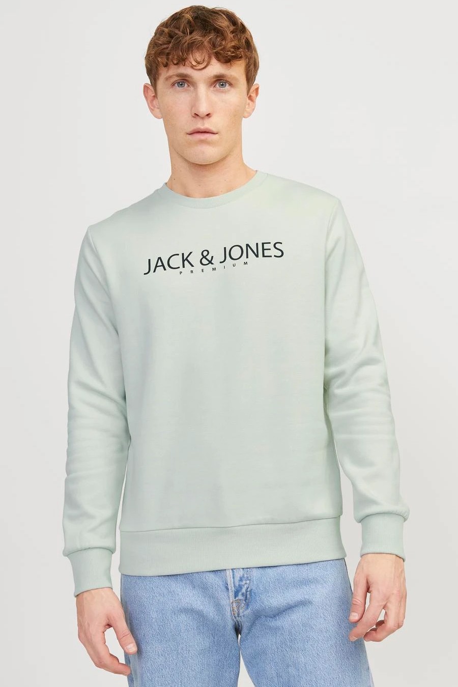 Sweatshirt JACK & JONES 12256972-Green-Tint