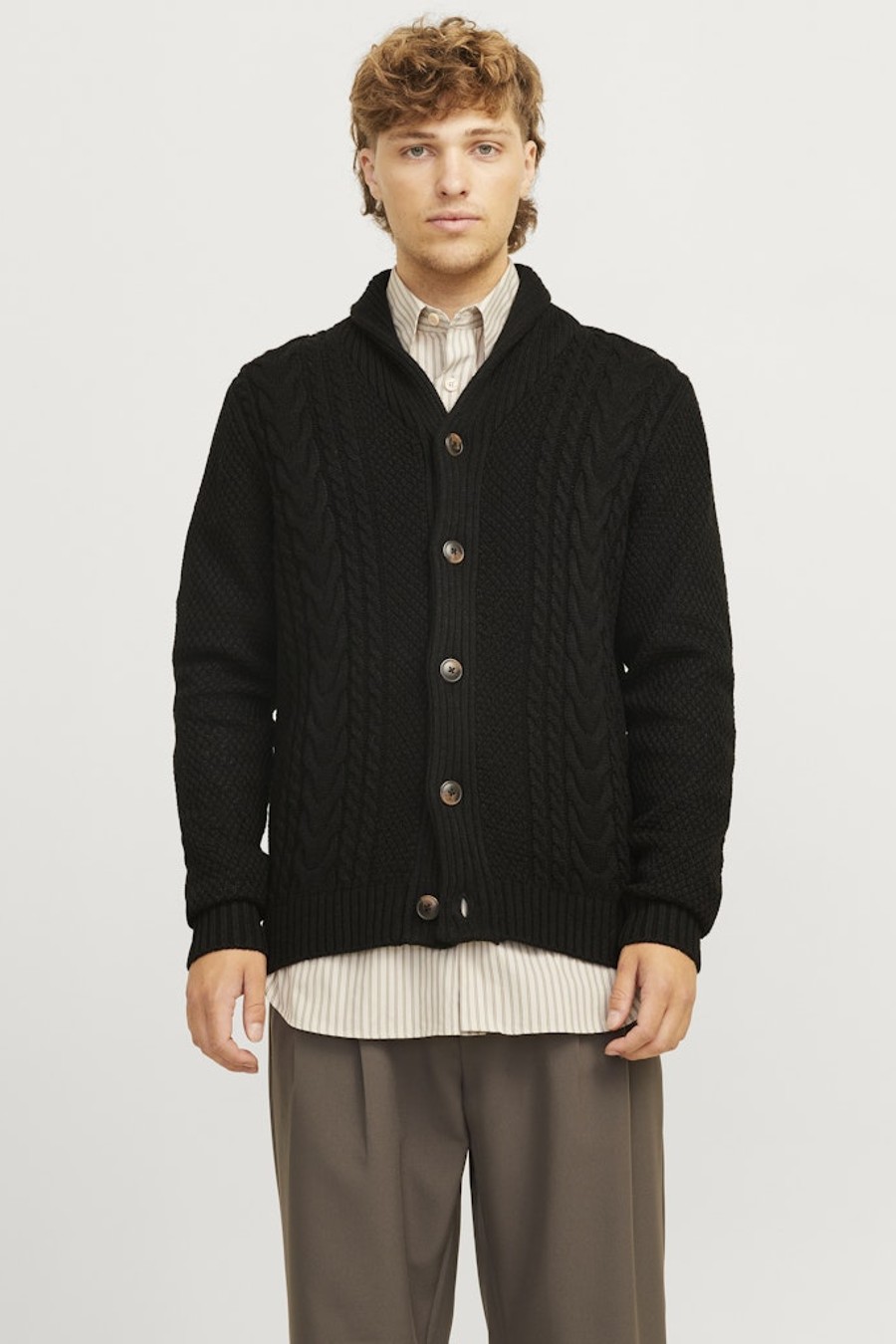 Strickjacke JACK & JONES 12258484-Black