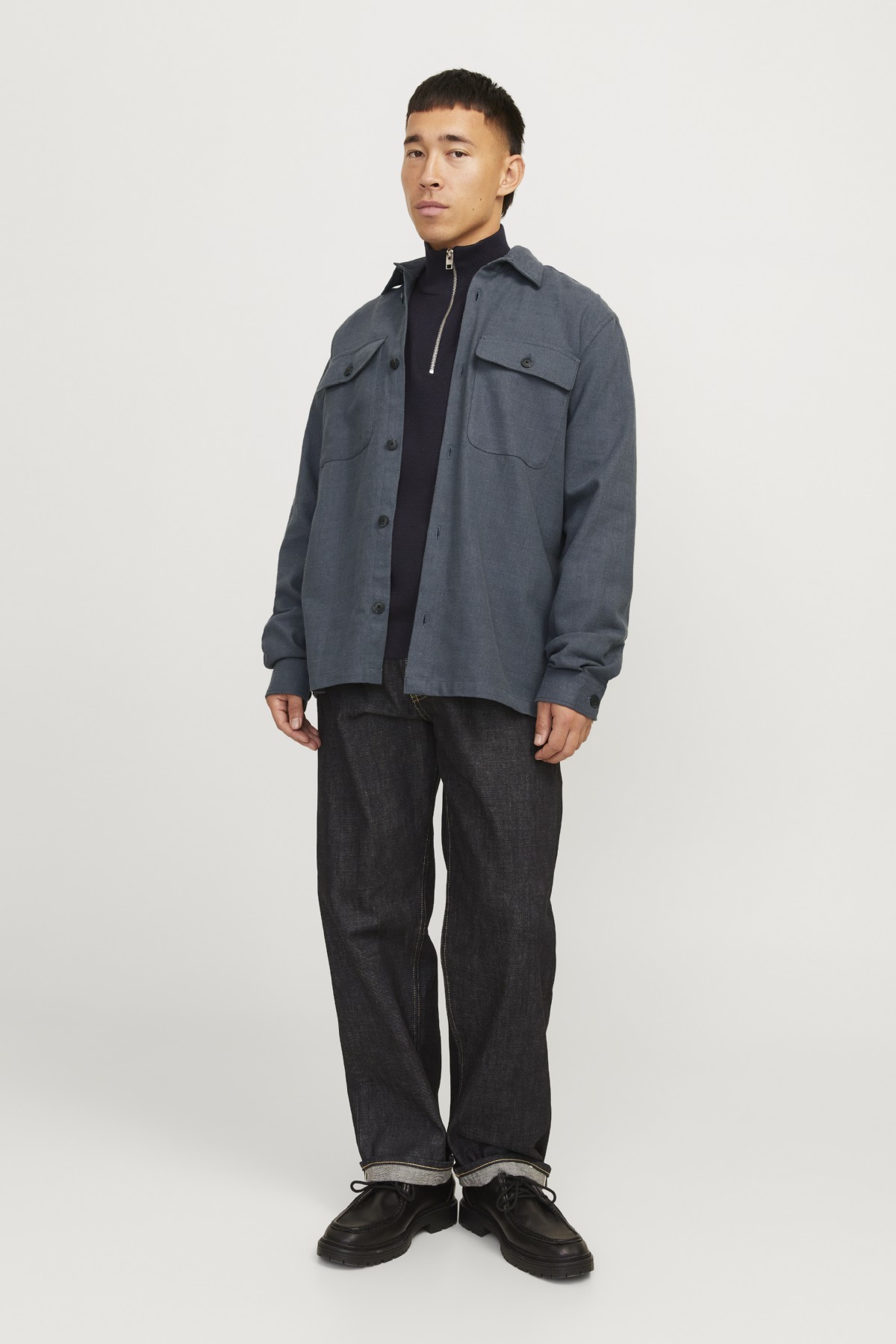 Leinenhemd JACK & JONES 12274954-India-Ink