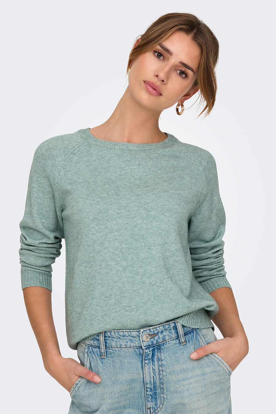 Strickpullover ONLY 15170427-Gray-Mist