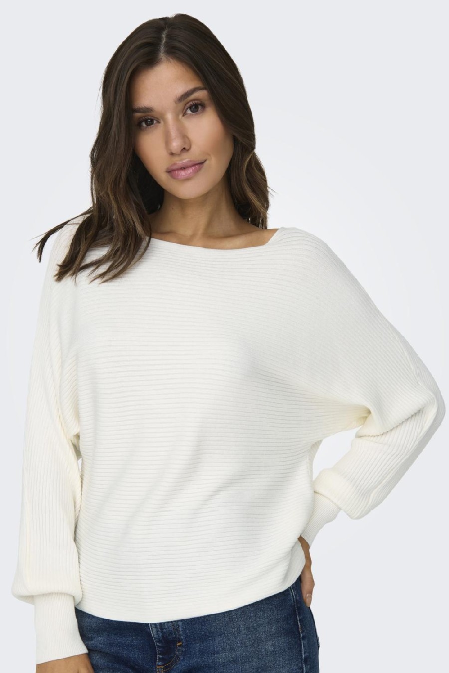 Strickpullover ONLY 15226298-Snow-White