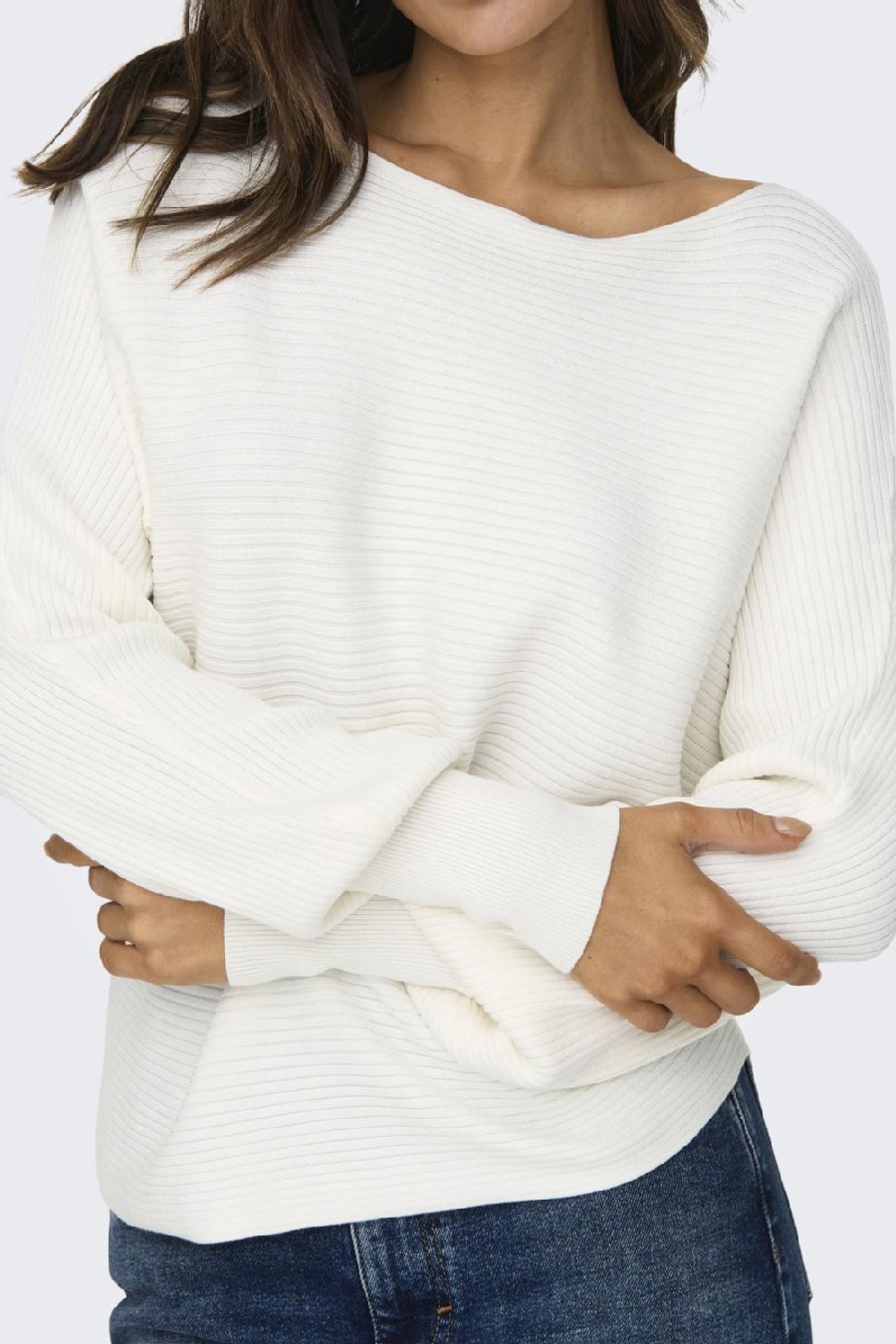 Strickpullover ONLY 15226298-Snow-White