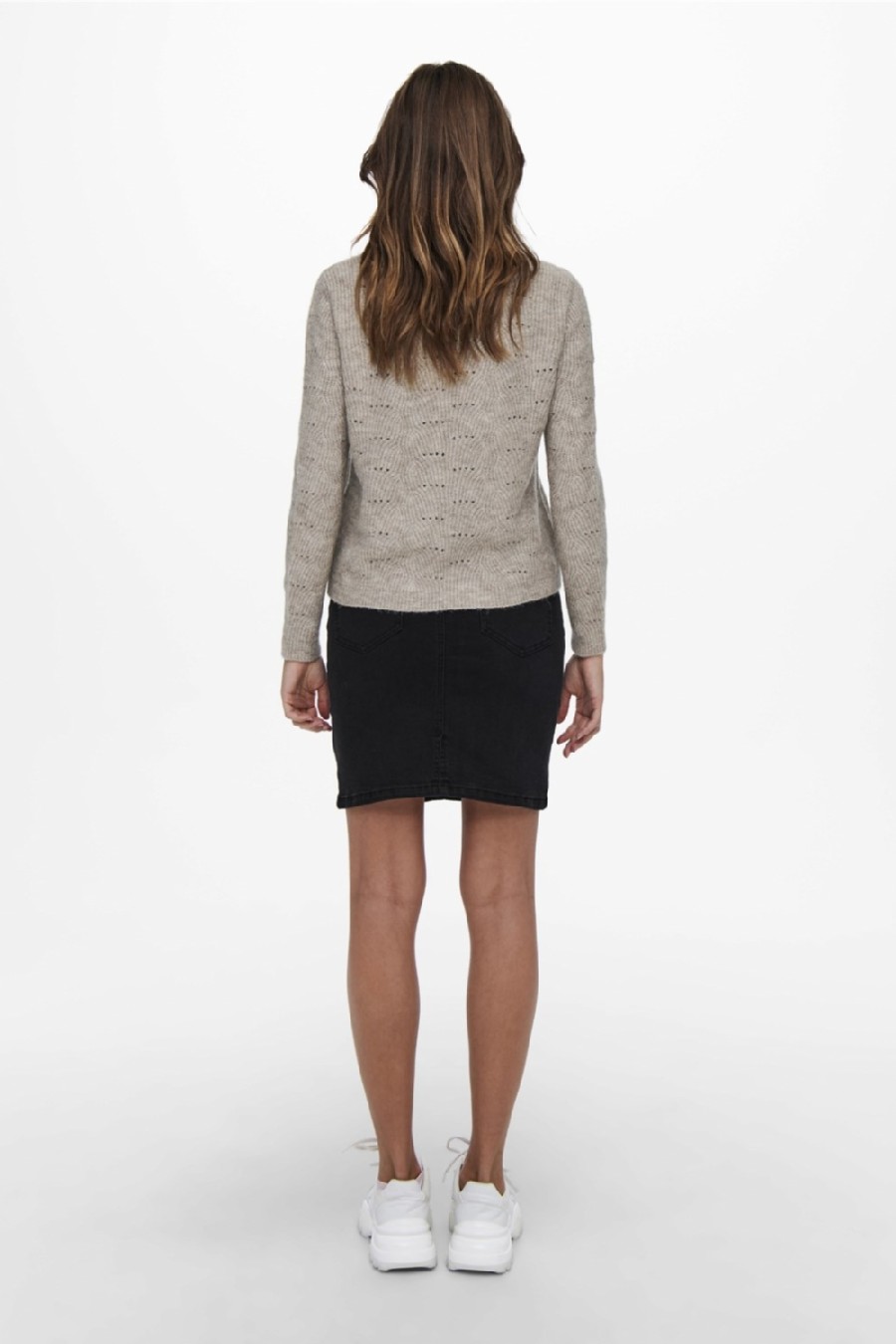 Strickpullover ONLY 15234745-Taupe-Gray