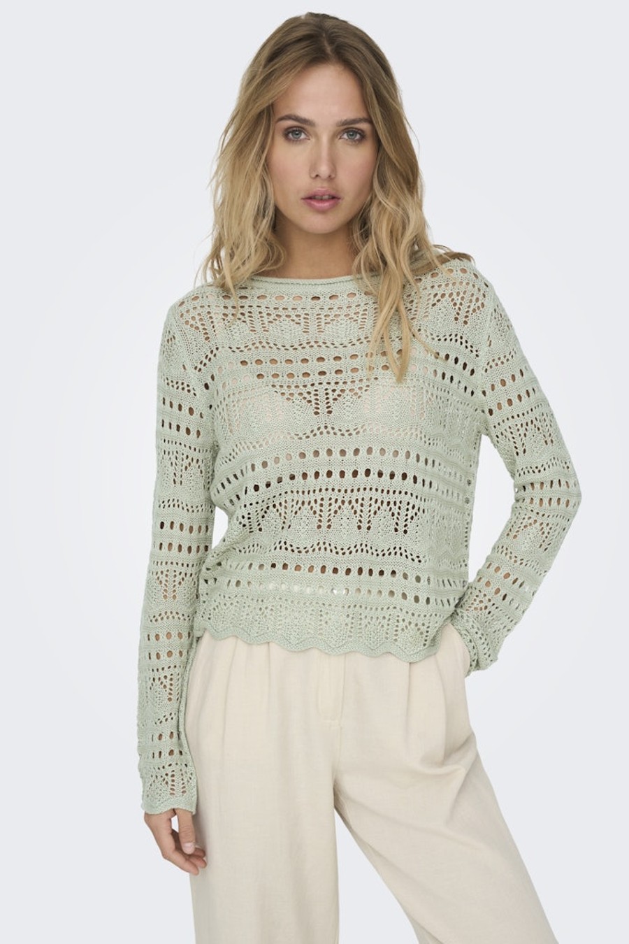 Strickpullover JACQUELINE DE YONG 15287384-Desert-Sage