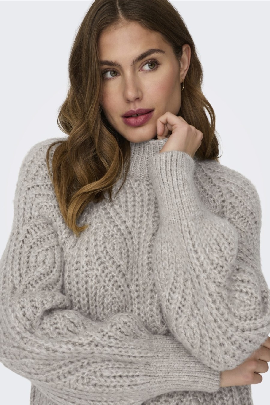 Strickpullover ONLY 15307016-Pumice-Stone