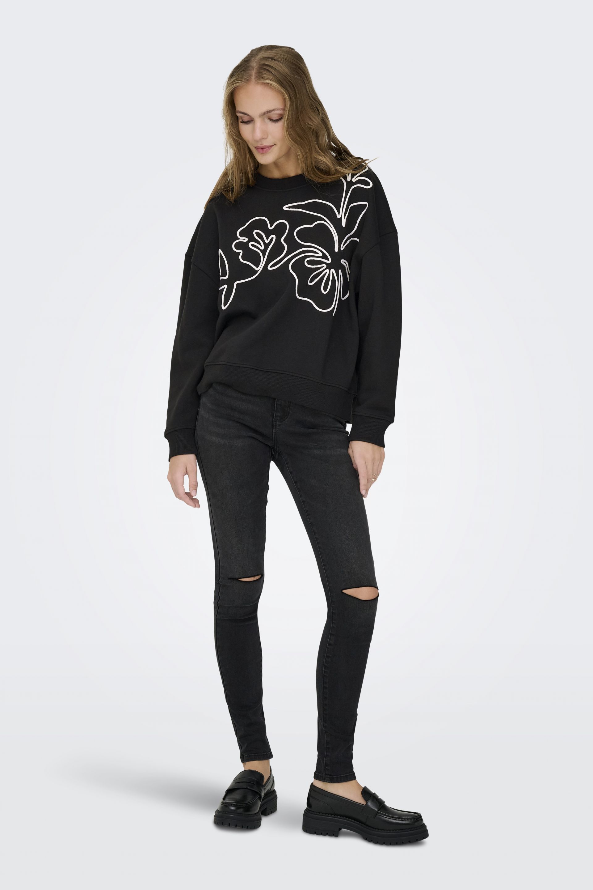 Sweatshirt JACQUELINE DE YONG 15352987-Black-EMB-WF