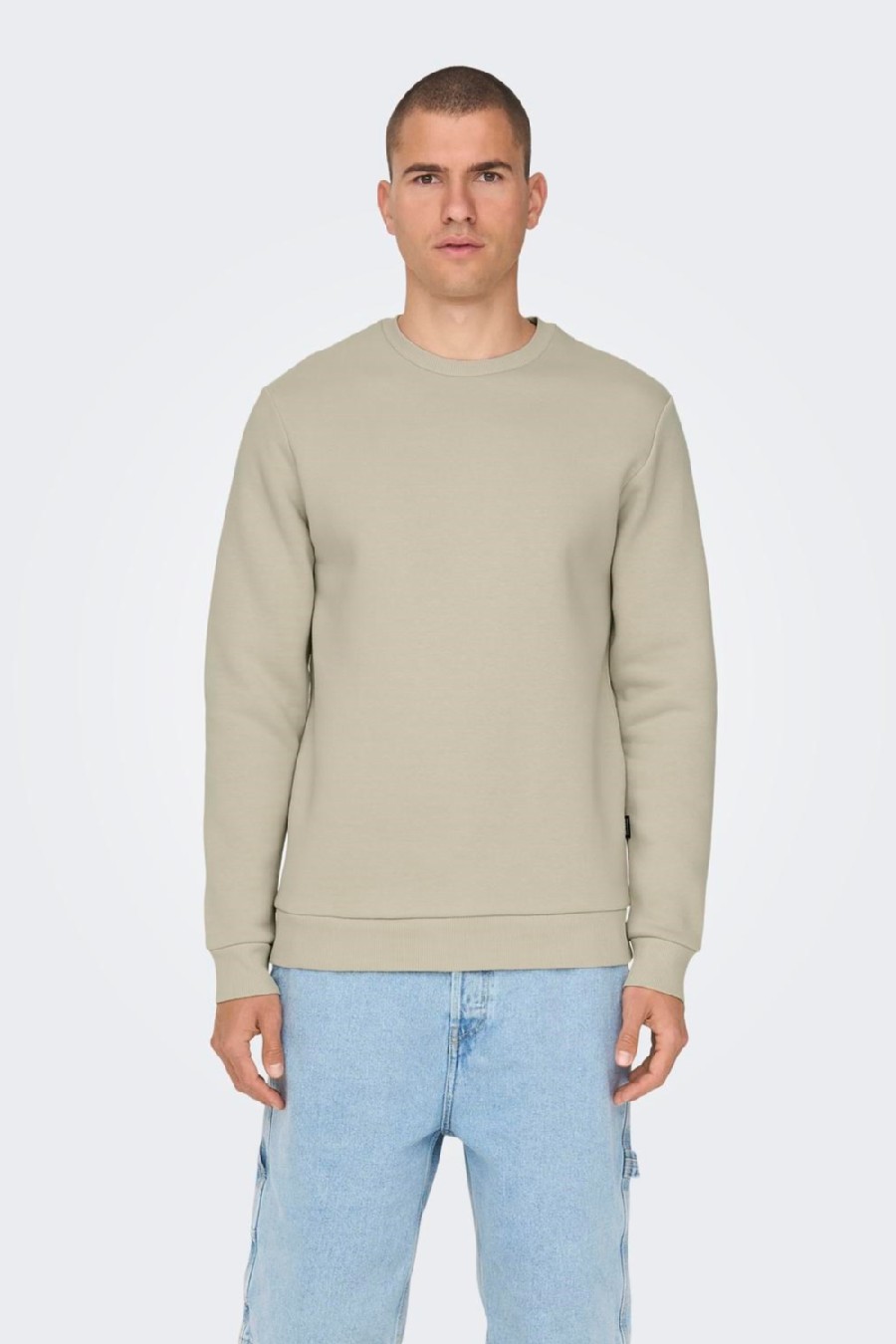 Sweatshirt ONLY & SONS 22018683-Silver-Lining