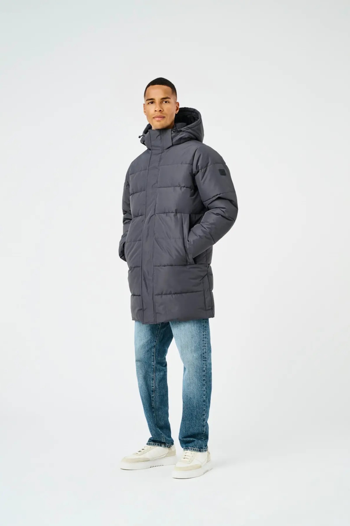 Winterjacke ONLY & SONS 22020156-Grey-Pinstrip