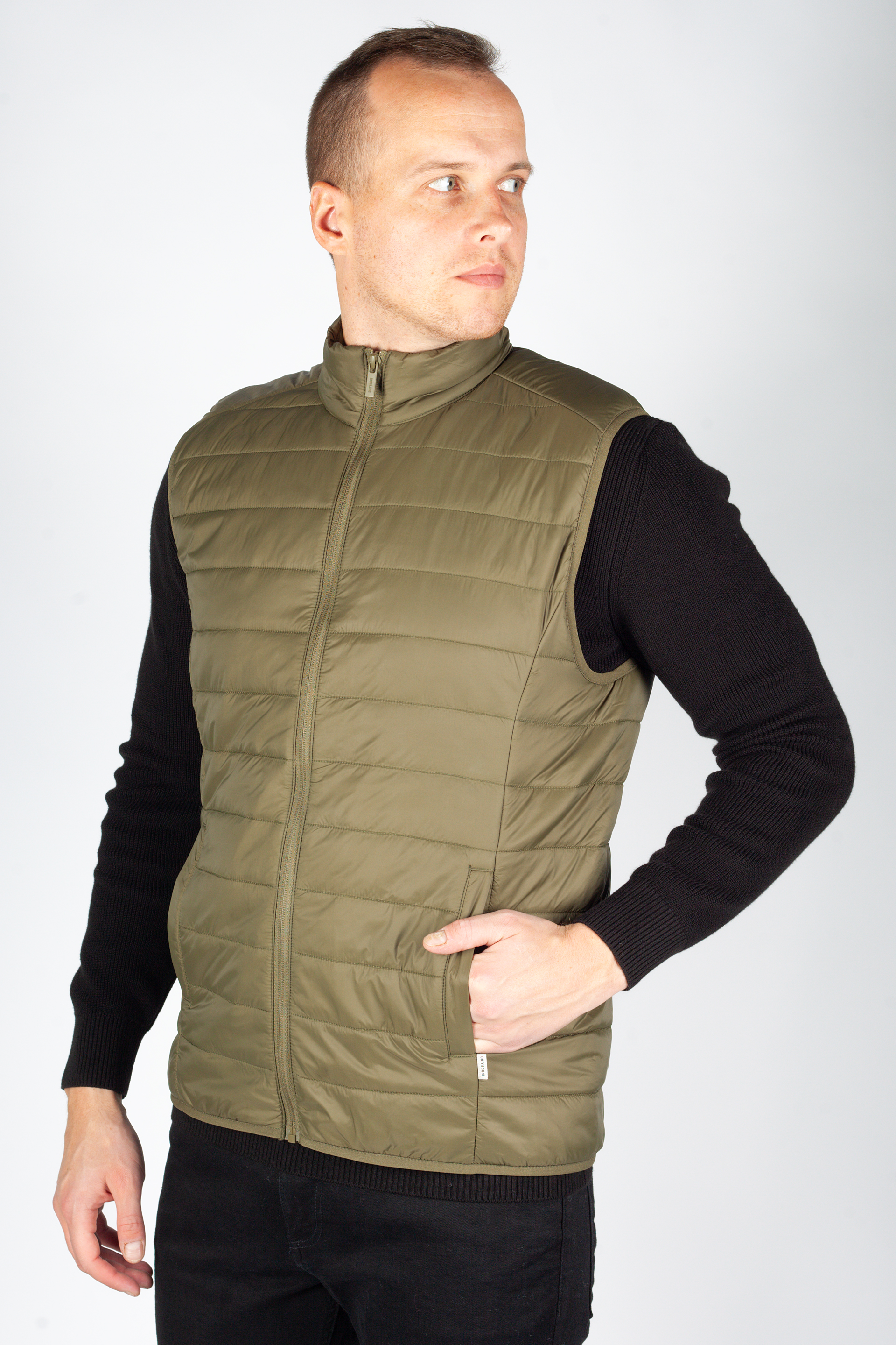 Weste ONLY & SONS 22035606-Olive-Night