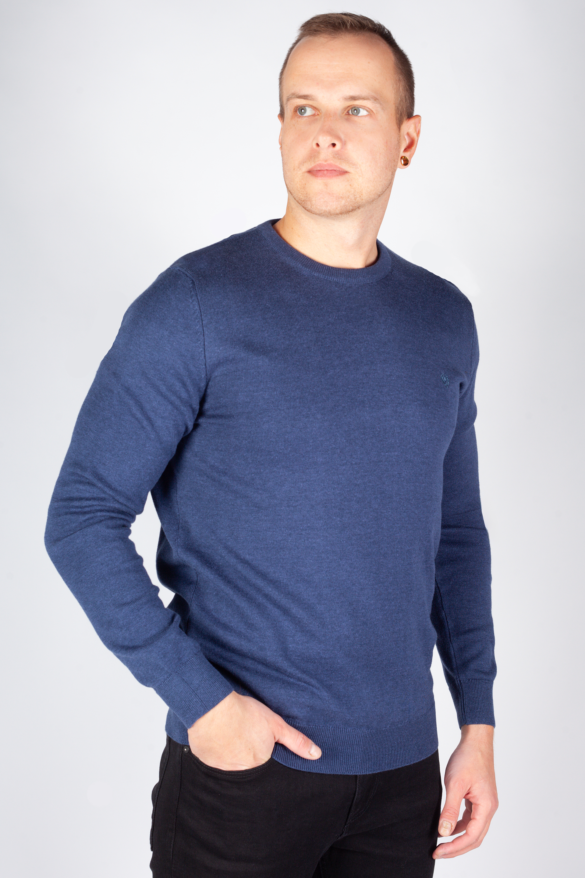 Strickpullover MCL 33006-LACIVERT-MELANJ