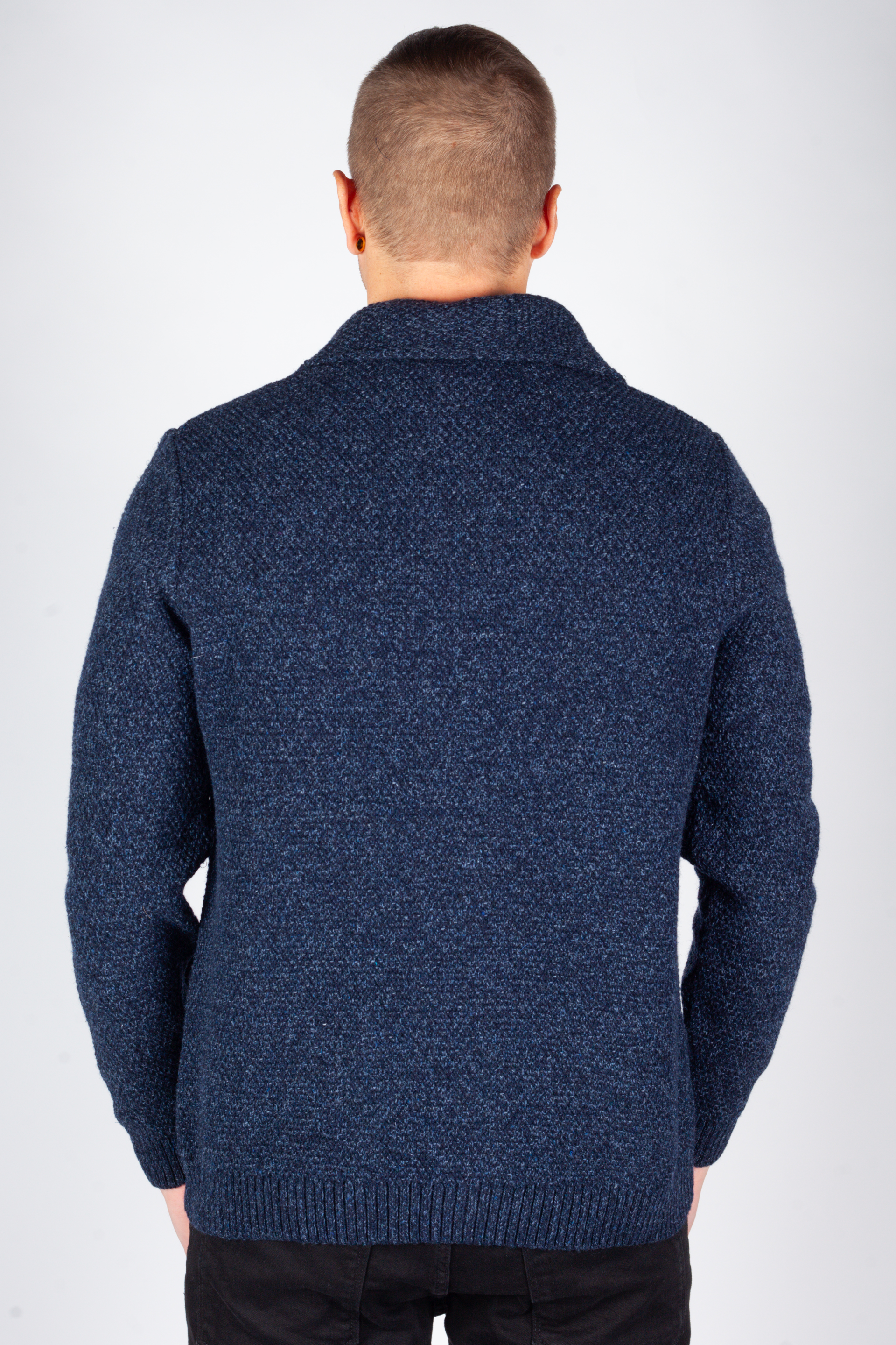 Strickjacke MCL 33614-LACIVERT-MELANJ