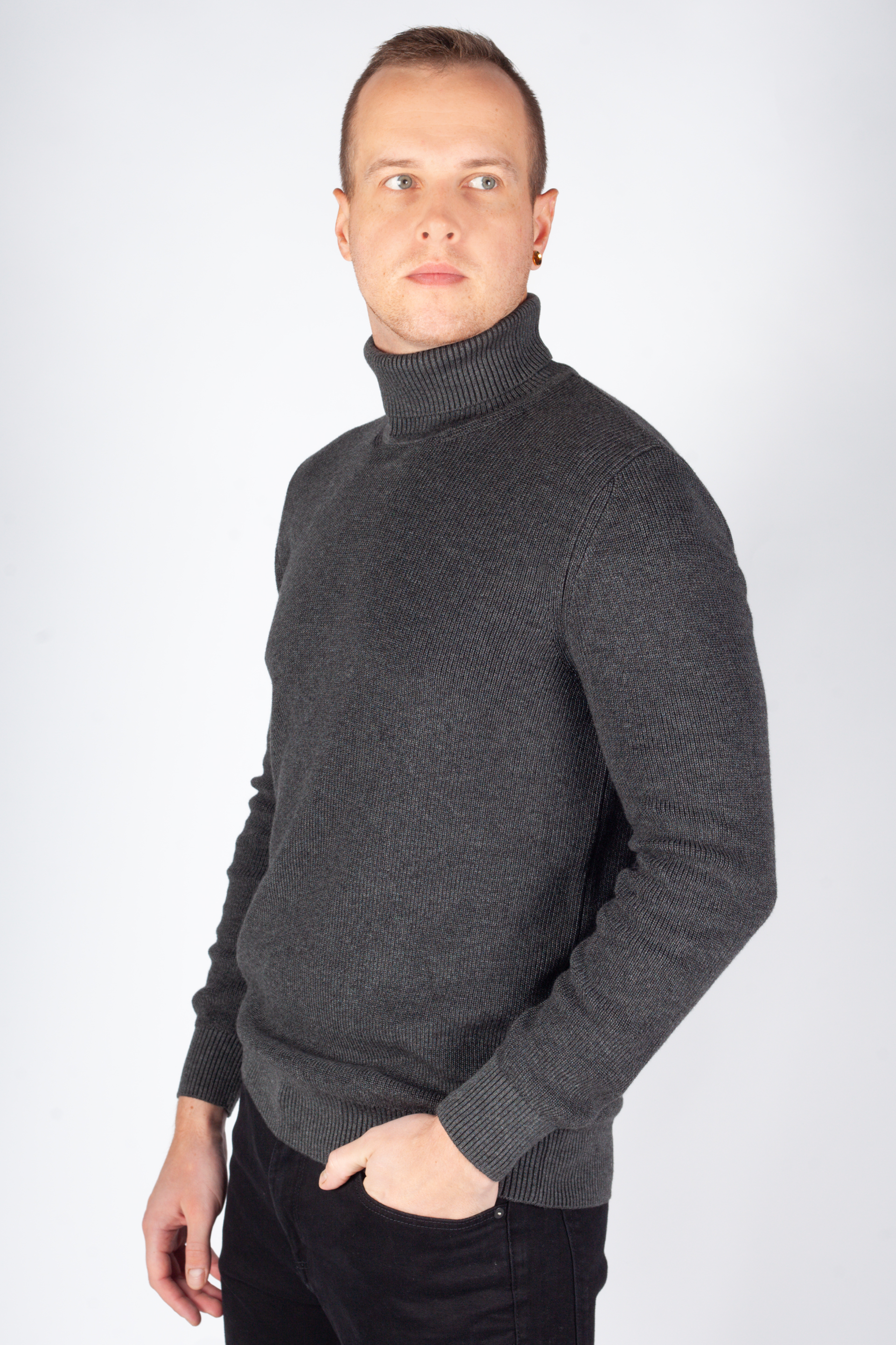 Rollkragenpullover MCL 33811-FUMELMELANJ