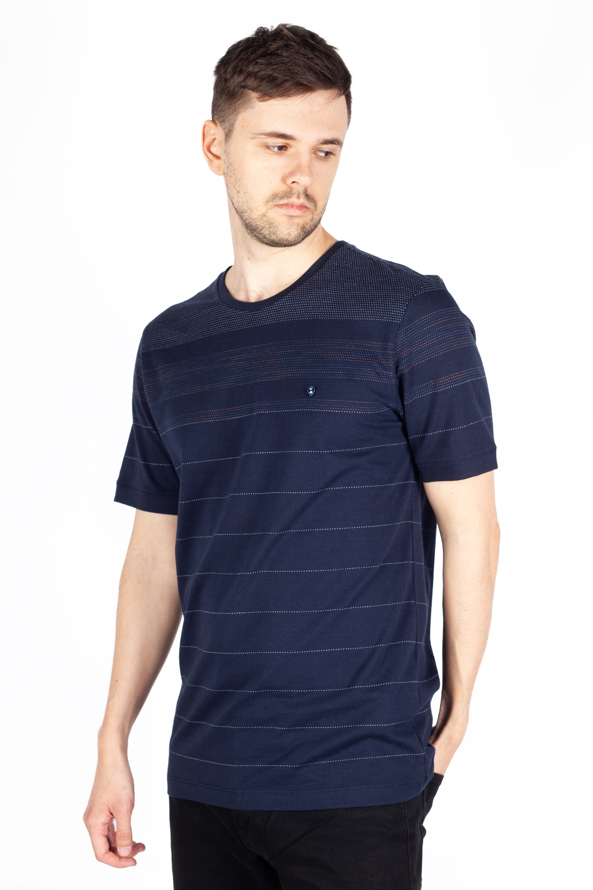 T-Shirts MCL 36668-LACIVERT-ORANJ