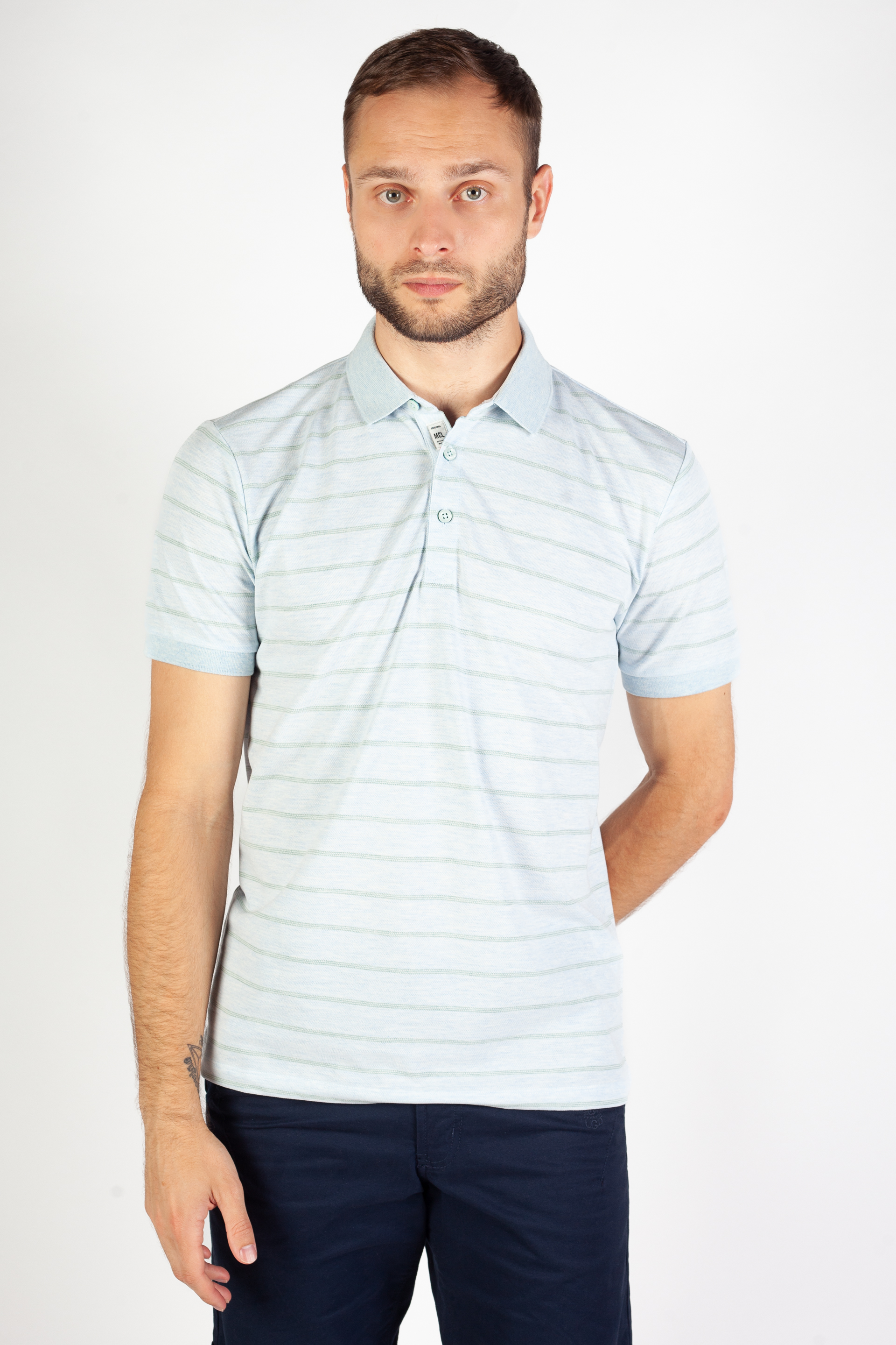 Poloshirts MCL 39576-MAVI-MELANJ