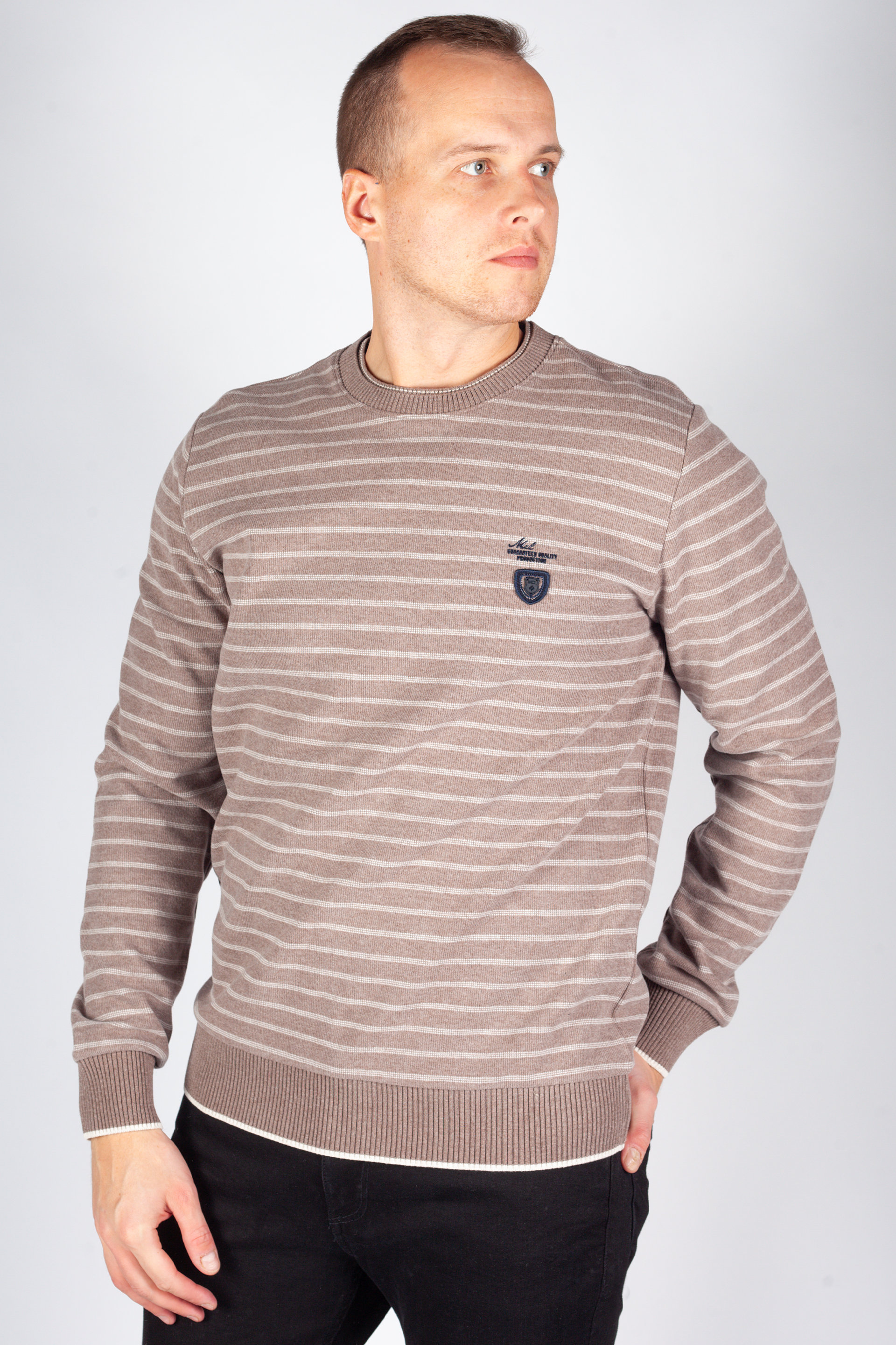 Strickpullover MCL 39681-KAHVE-MELANJ