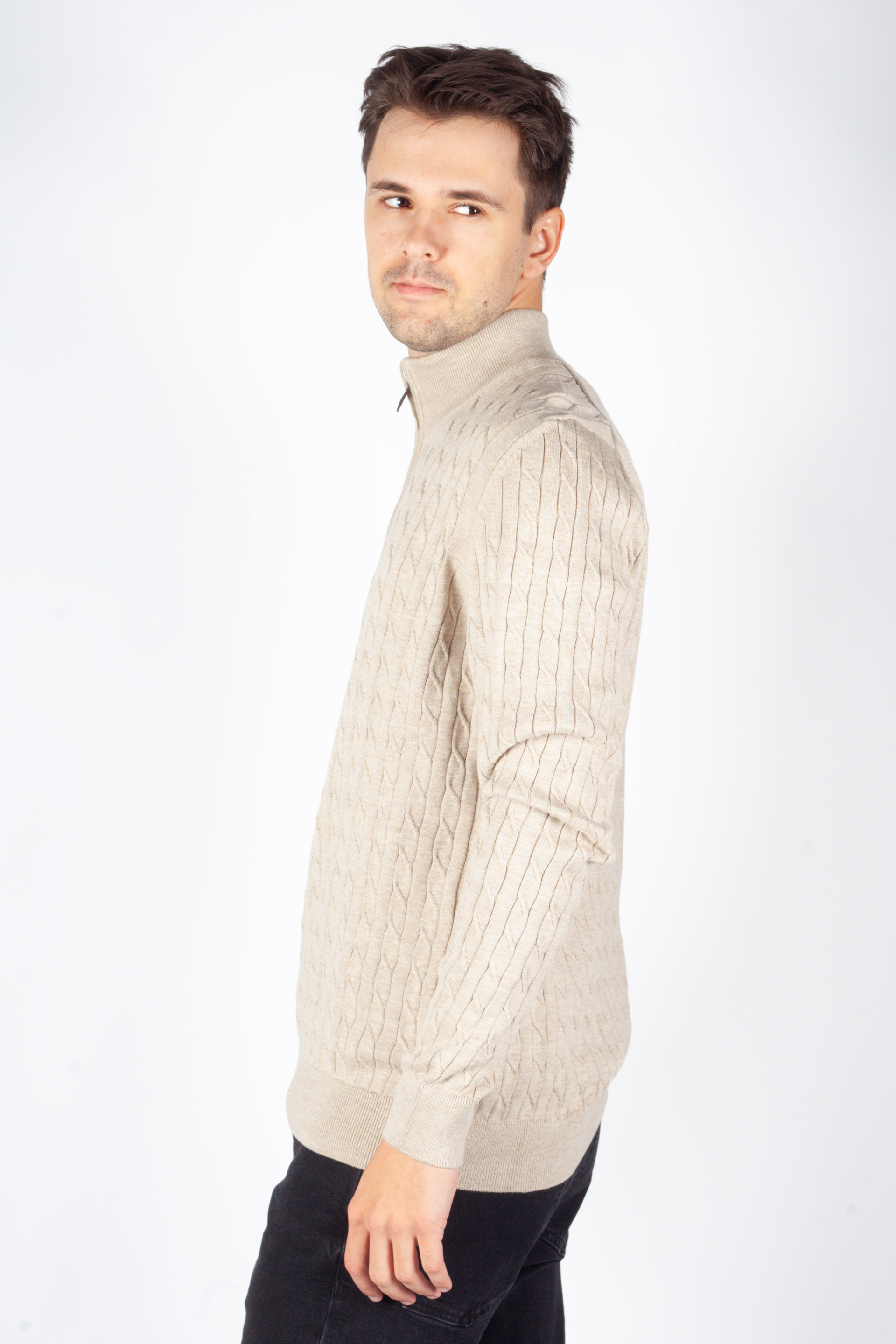 Strickpullover FRAPPOLI 4756-FOCUS-BEJ