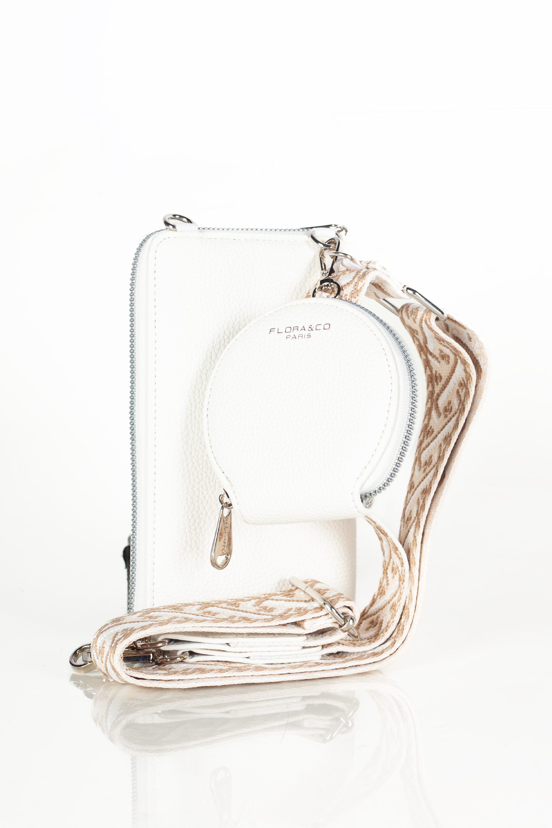 Schultertasche FLORA&CO F5006-BLANC