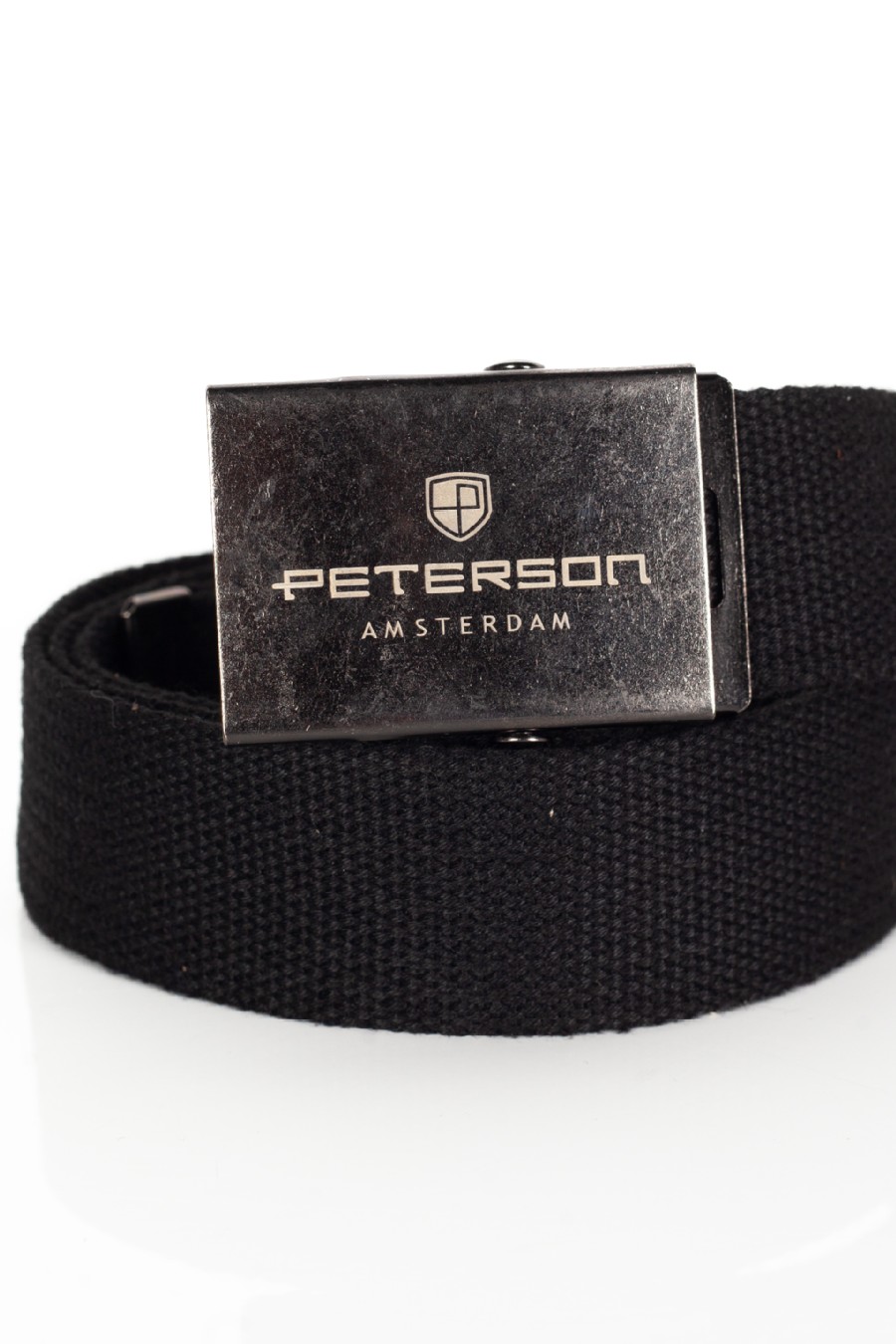 Gürtel PETERSON PTN-OLD-SILVER-BLACK