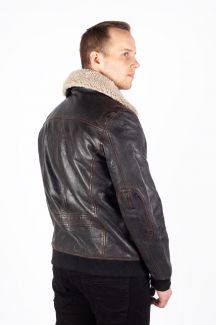 Lederjacke mit Futter GIPSY 1201-0624-brown