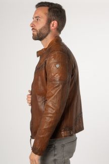Lederjacke MAURITIUS 1201-0666-cognac