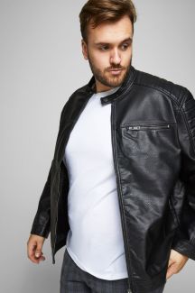 Lederjacke JACK & JONES 12172908-Black