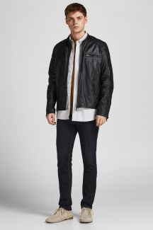 Lederjacke JACK & JONES 12204667-Black