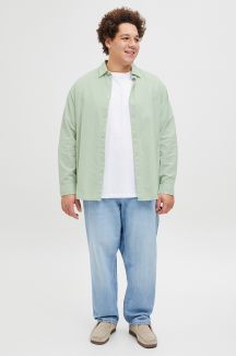 Leinenhemd JACK & JONES 12269089-Iceberg-Green