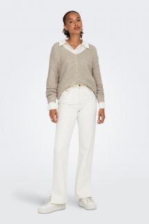 Strickpullover JACQUELINE DE YONG 15208245-Cement