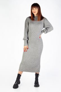Gestricktes Kleid ONLY 15315390-Medium-Grey