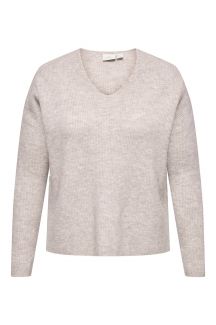 Strickpullover ONLY CARMAKOMA 15327166-Pumice-Stone
