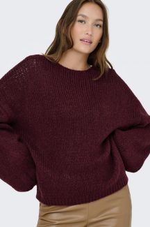 Strickpullover JACQUELINE DE YONG 15334709-Cabernet