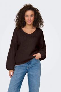 Strickpullover JACQUELINE DE YONG 15334709-Chocolate-Tor