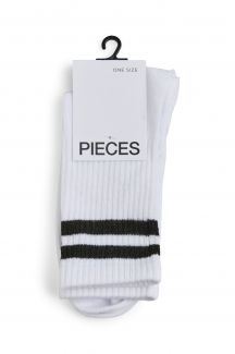 Socken PIECES 17109883-Bright-White-B