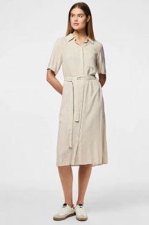 Kleid PIECES 17152063-Birch-MELANGE