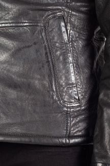 Lederjacke mit Futter DEERCRAFT 3701-0144-black-beige