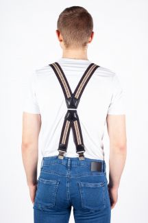 Hosenträger X JEANS DMAX40-MIX-BROWN-BROWN